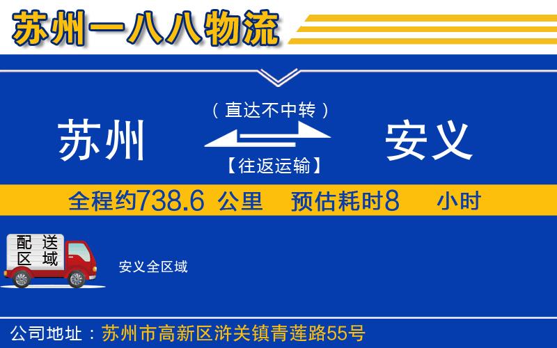 蘇州到安義物流專(zhuān)線